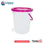 BALDE RECIPIENTE 20 LT C/TAPA COLPLAST CON DISPENSADOR REF:249