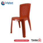 SILLA COLPLAST CALYPSO ROJO SIN BRAZO REF 752