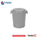 TANQUE 50 LITROS C/TAPA GRIS COLPLAST