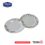 PLATO CIRCULAR PLANO MEDIANO DECORADO (ANCHOXLARGO) 2323 CMS  REF P2009