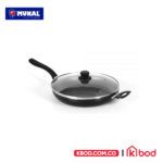 SARTEN ANTIADHERENTE 30 CM CON TAPA DE VIDRIO MANGO Y ASA MUNAL REF 3043