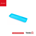 PLATO RECTANGULAR AZUL 32*9.6*6*2CM NOVUM REF  PP09009A