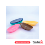 BANDEJA OVALADA PLATEADO 21.4X10.5