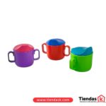 VASO PLASTICO P/BEBE DOS OREJAS C/DOSIFICADOR HC-1067 ANSERRA