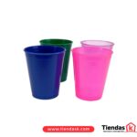 VASO PLASTICO ECO 9 ONZ COLORESx