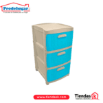 PRACTIMUEBLE DUBAI 3 NIVELES BEIS-AZUL RATTAN PRODEHOGAR 390ORR3N15
