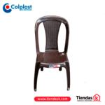 SILLA CRYSTAL WENGUE COLPLAST S/BRAZO ESPALDAR MALLA PELIETIZADA  REF  1042