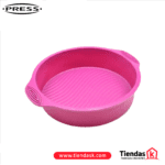 MOLDE DE SILICONA REDONDO PRESS 23*6.3  CM MORADO REF  77301