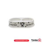 COMEDERO DE MASCOTA DOBLE MEDIANO DISE?O REF G1003DS