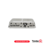 COMEDERO DE MASCOTA DOBLE CUADRADO DISE?O REF G1004DS