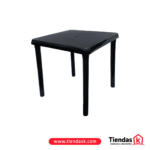 MESA PLASTICA NEGRA ADULTO BRYSNA