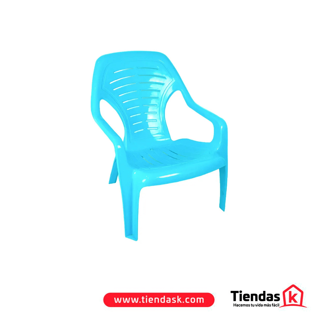 62.0219 SILLA PLAYERA MONARCA AZUL HORTENSIA COLPLAST REF 421 - Imagen 1
