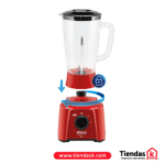 LICUADORA IMUSA 2LTS POWERMIX PLUS ROJA 550WATTS REF 5861029874 - Imagen 2