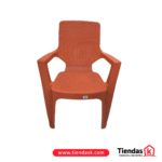SILLA REGINA C/BRAZO RATTAN NARANJA REF 1017