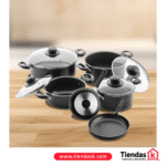 COMBO BATERIA 8 PIEZAS + SET X2 SARTENES 20 - 24 CM UNIVERSAL REF: L39255 - Imagen 2