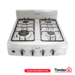 ESTUFA CONTINENTAL GAS 4 PT LUJO Q.AL A.E GP FULL A.INOX REF 4893