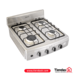 ESTUFA CONTINENTAL GAS 4 PT LUJO Q.AL A.E GP FULL A.INOX REF 4893 - Imagen 2