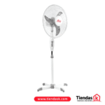 VENTILADOR ALTEZZA ASF-1651 DE PIE BLANCO 16 PULGADAS BASE CRUZ TIBURON