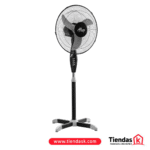 VENTILADOR ALTEZZA ASF-1651BL DE PIE 16 PULGADAS NEGRO BASE CRUZ TIBURON