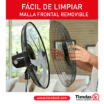 VENTILADOR SAMURAI AIR PRO PEDESTAL CON MALLAS MET?LICAS NEGRO REF: 4100000796 - Imagen 3